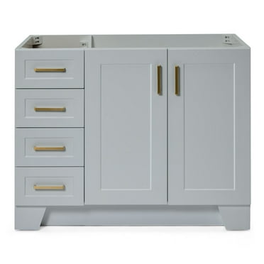 Ariel Q042s-R-Bc Taylor 42" Free Standing Hardwood Single Vanity Cabinet Only - Grey