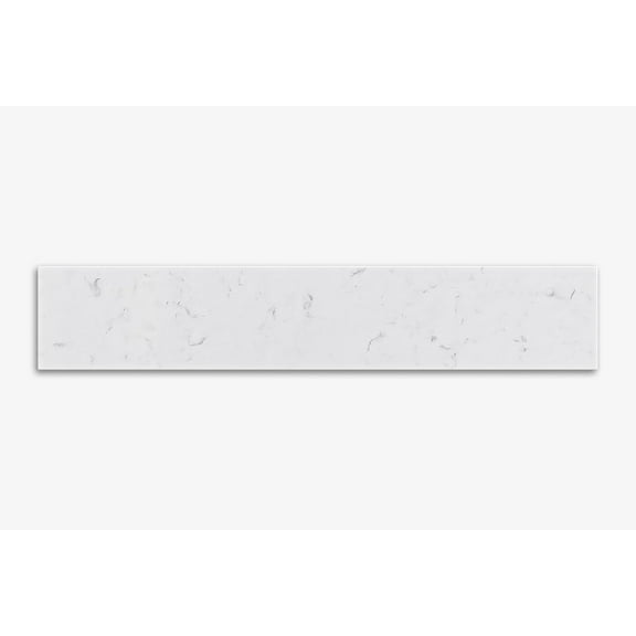 ARIEL VANITY CARRARA WHITE QUARTZ SIDESPLASH