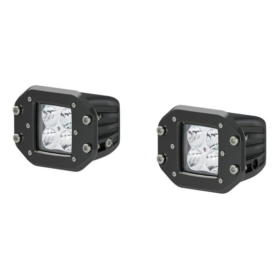 ARIES 1501250 2-Inch Flush-Mount LED Lights, 2,200 Lumens Flood Beam, Waterproof and Dustproof, 2-Pack