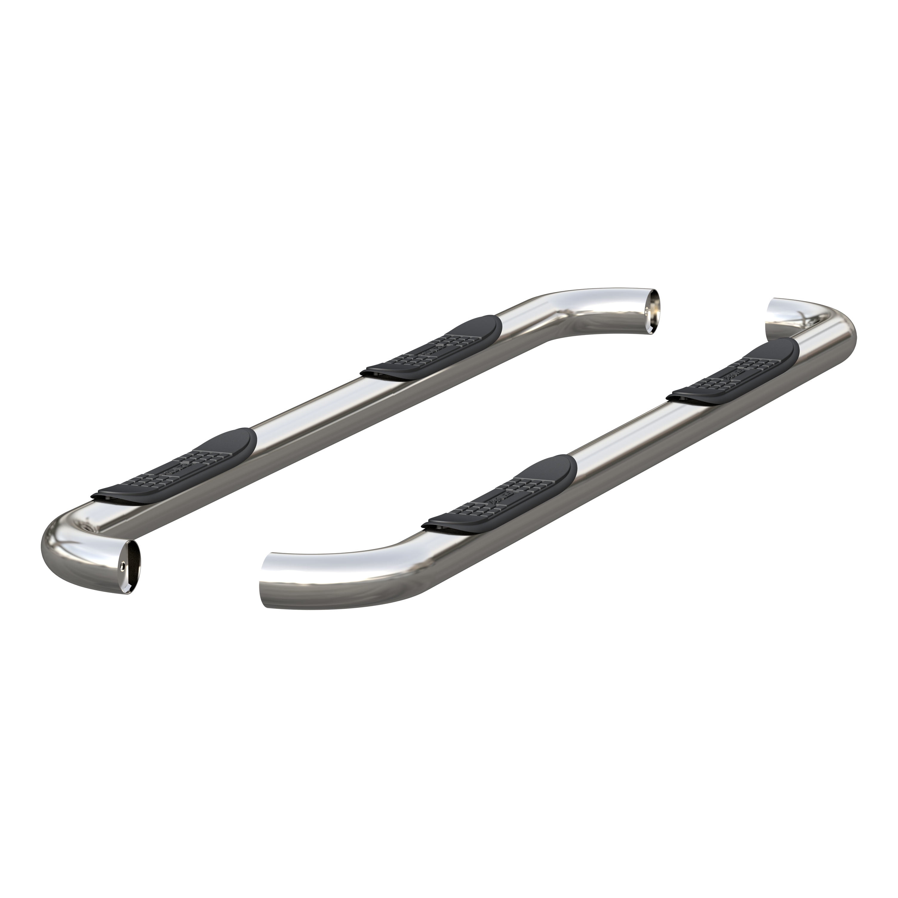 ARIES 205041-2 Polished Stainless Steel 3-Inch Round Nerf Bars Side Steps for Dodge Ram 1500,2500,3500
