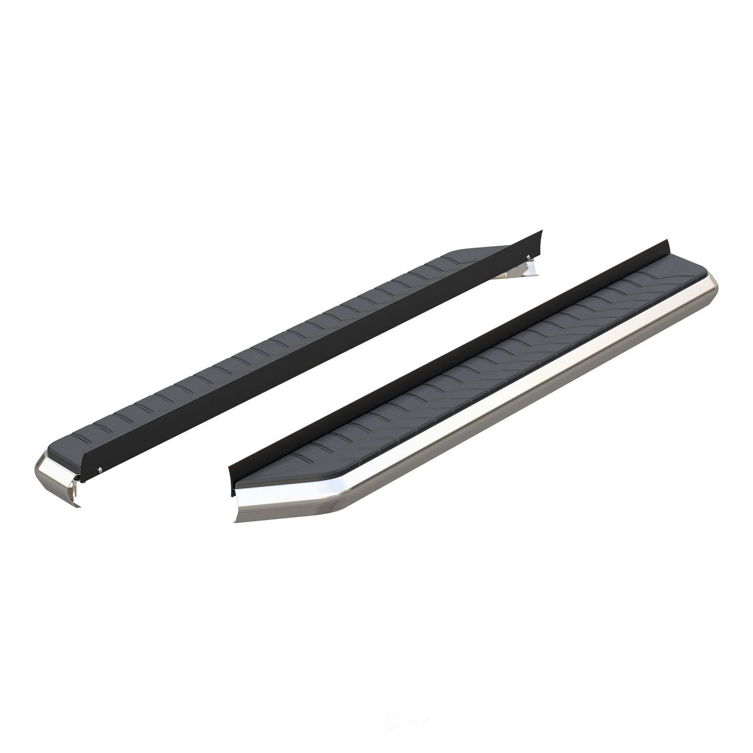 ARIES 2051876 AeroTread 5in. x 76in. Polished Stainless Running Boards (No Brackets), Brackets Sold