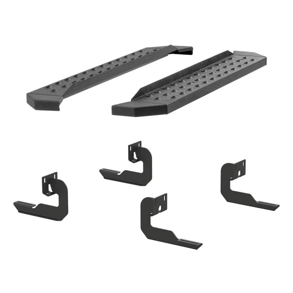 ARIES 2055516 RidgeStep Black Steel 6-1/2 x 53-Inch Truck Running Boards, Select Ford F-150 Fits select: 2004 FORD F150 SUPERCREW, 2005-2009 FORD F150