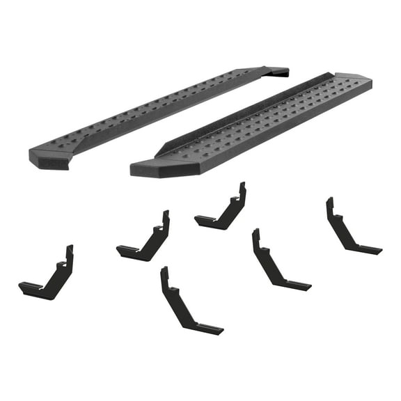 ARIES 2055532 RidgeStep Black Steel 6-1/2 x 75-Inch Truck Running Boards, Select Chevrolet Colorado, GMC Canyon
