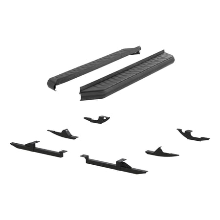 ARIES 2061008 AeroTread 5 x 67-Inch Black Stainless SUV Running Boards, Select Jeep Compass, Patriot