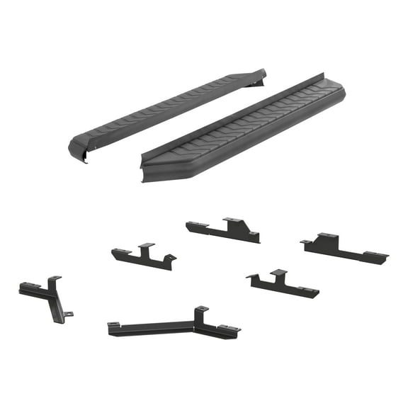 ARIES 2061022 AeroTread 5 x 73-Inch Black Stainless SUV Running Boards, Select Chevrolet Equinox, GMC Terrain