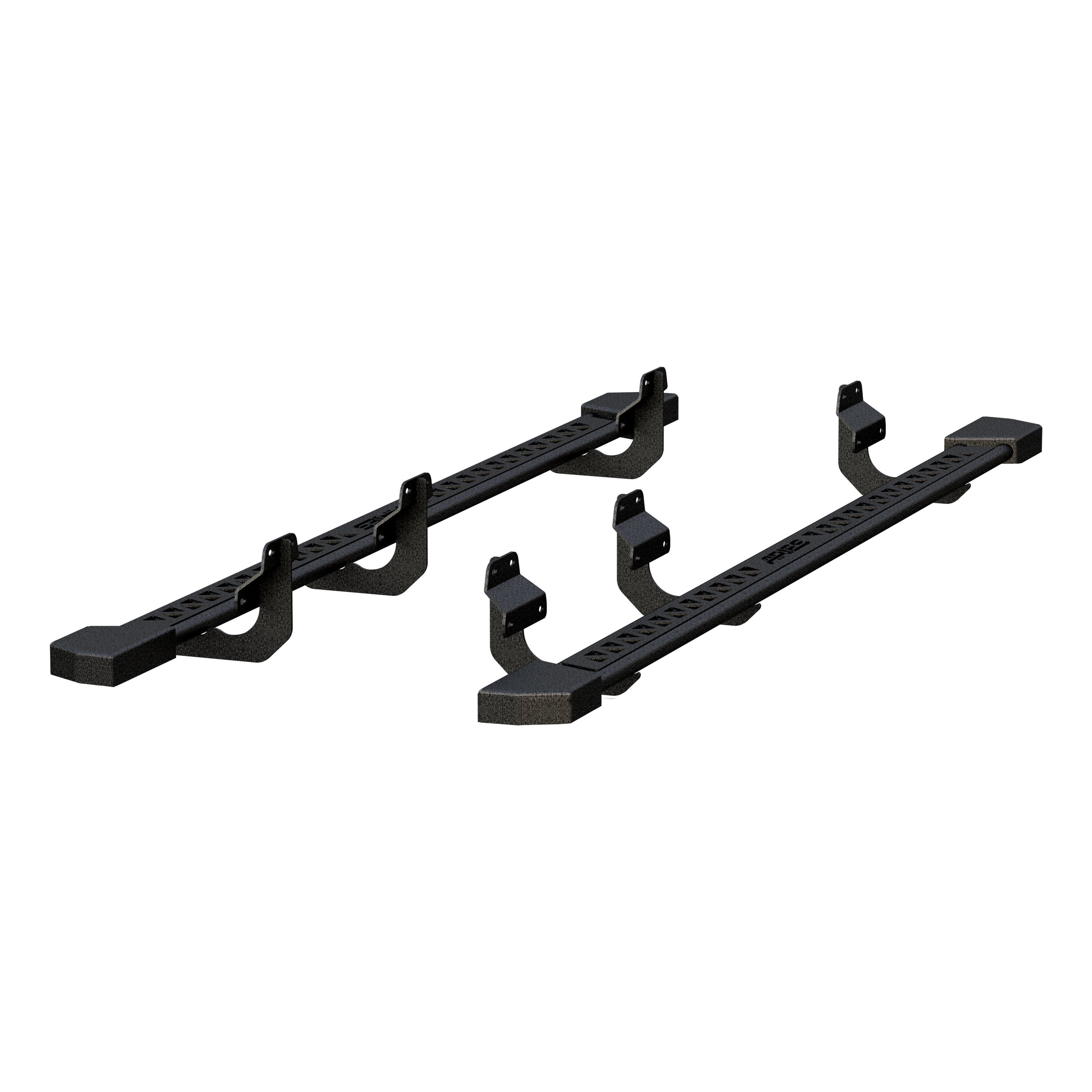 F250 Rocker Guard ARIES 2074120 Black Steel Rocker Step Guard Running Boards, Select Ford ...