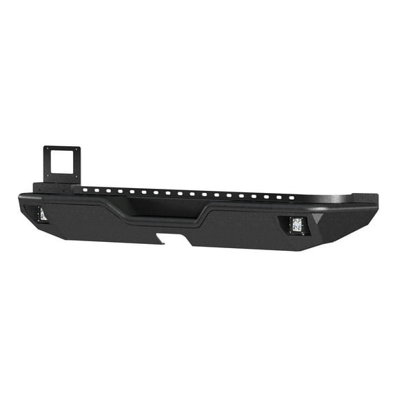 ARIES 2082083 TrailChaser Black Aluminum Rear Bumper with LED Lights, Select Jeep Wrangler JL Fits select: 2019 JEEP WRANGLER UNLIMITED, 2021 JEEP WRANGLER UNLIMITED SPORT