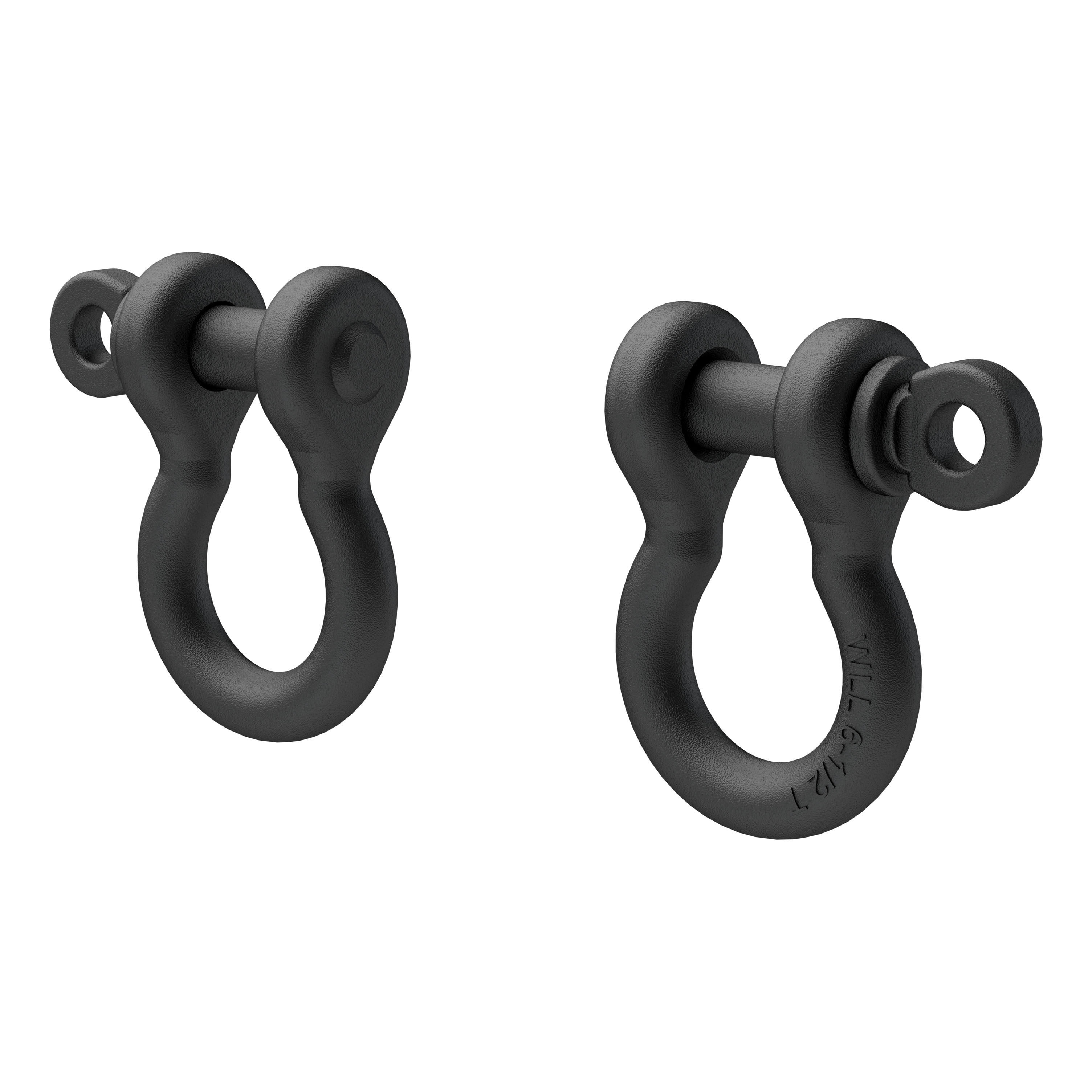 ARIES 2166071 HeavyDuty BoltOn Tow Hooks DRing Shackles, 12,500 lbs