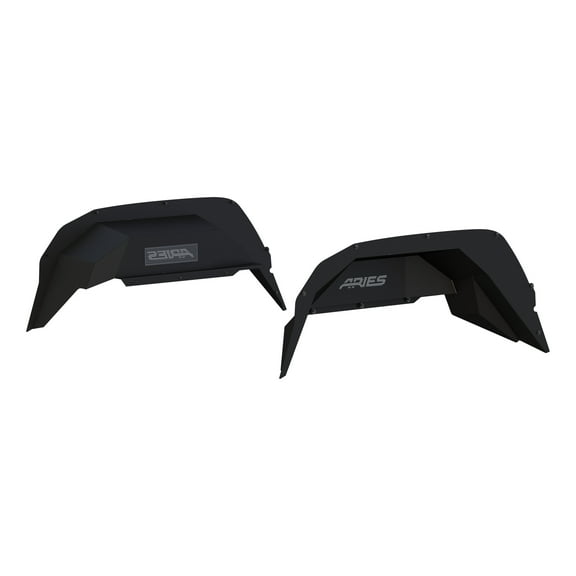 ARIES 2500555 Black Aluminum Rear Jeep Gladiator JT Inner Fender Liner Wheel Well Guard Covers