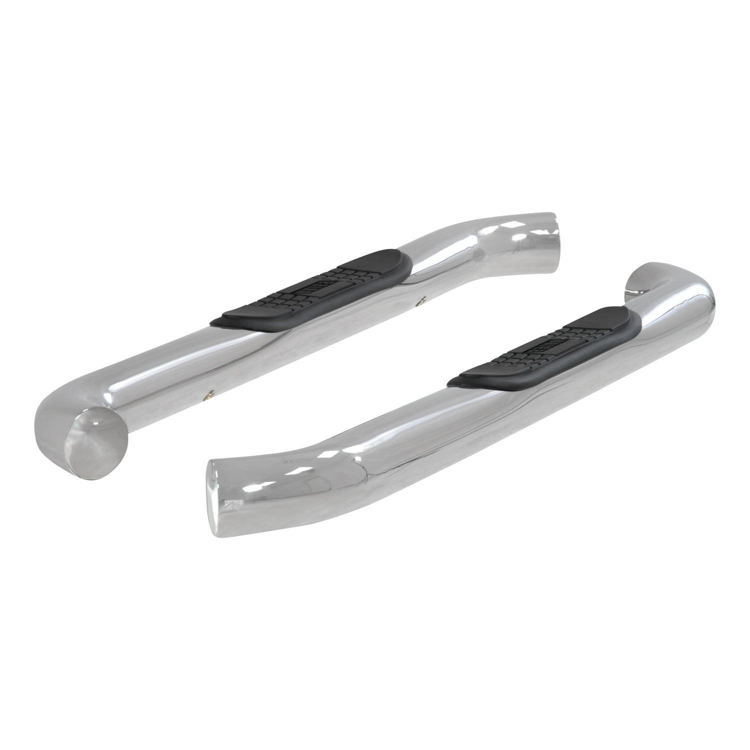 ARIES 3 Inch Round Side Bars Fits select: 2015-2018 CHEVROLET SILVERADO K1500 LT, 2014 CHEVROLET SILVERADO K1500