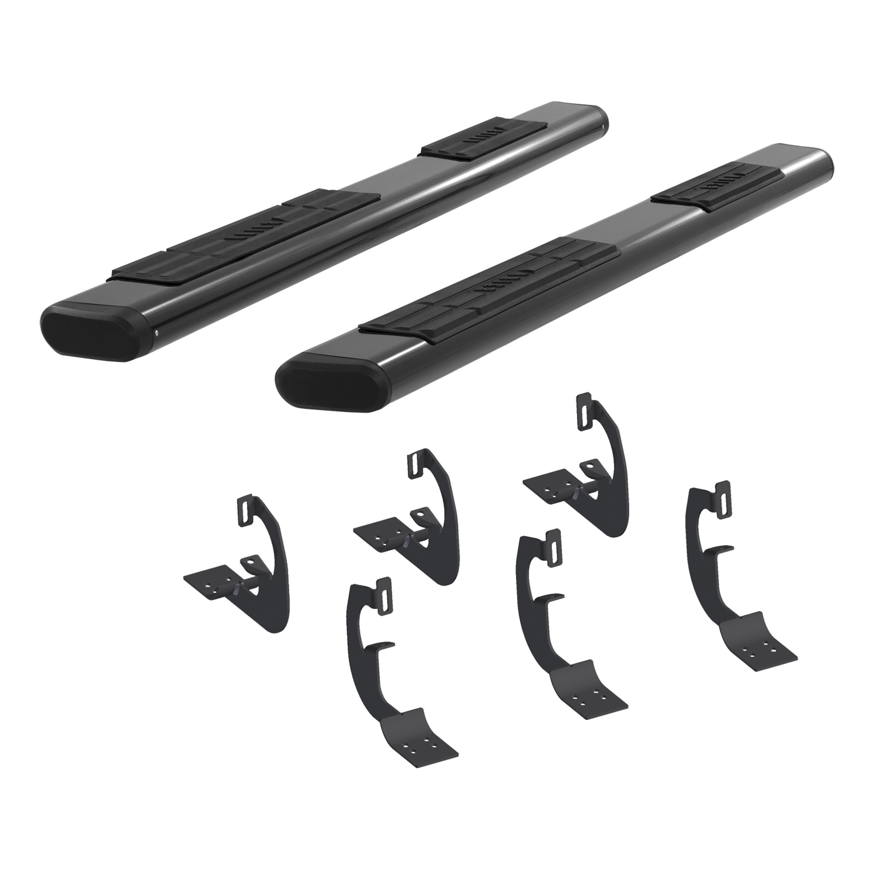 ARIES 4445016 6 x 75-Inch Oval Black Aluminum Nerf Bars, Select Ford Expedition