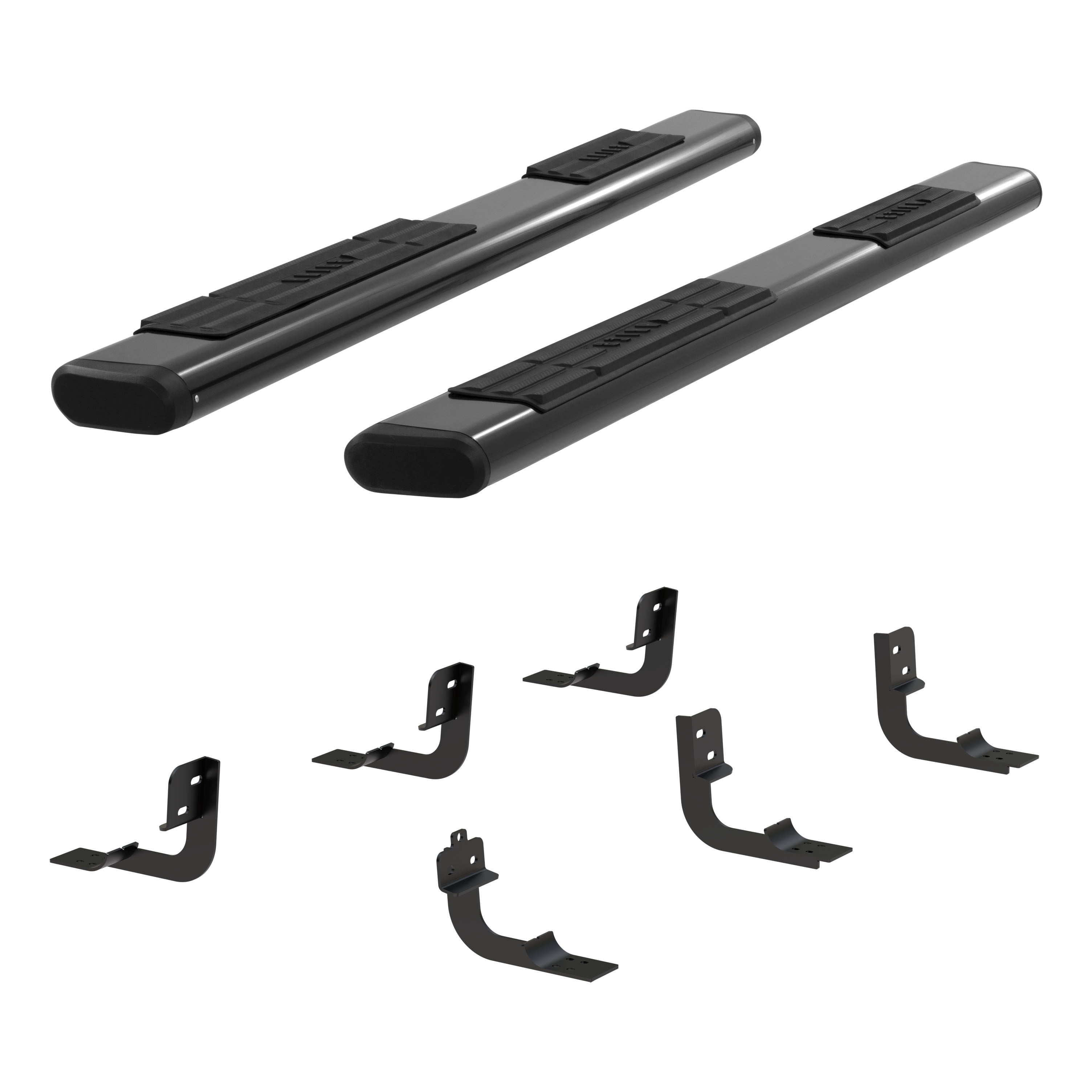 ARIES 4445046 6 x 91-Inch Oval Black Aluminum Nerf Bars, Select Dodge, Ram 2500, 3500