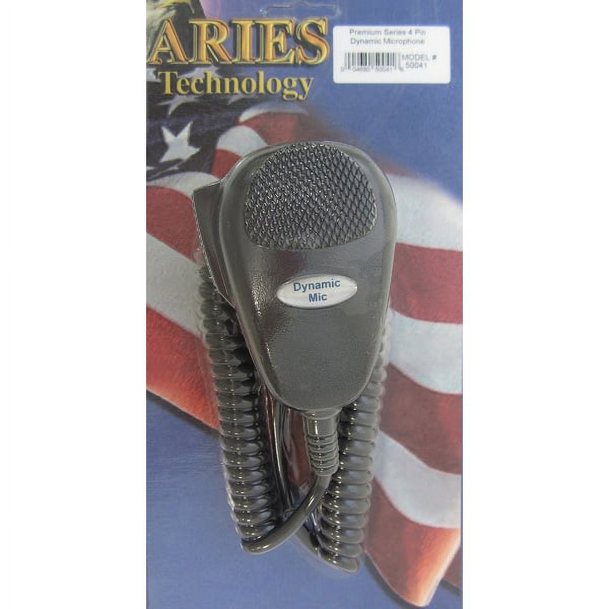 ARIES 50041 PREMIUM SERIES 4-PIN DYNAMIC CB RADIO MICROPHONE COBRA ...