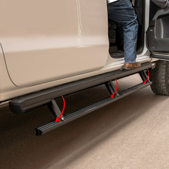 ARIES ActionTrac 83.6" Powered Running Boards, Select Ford Ranger Step Nerf Bar Kit