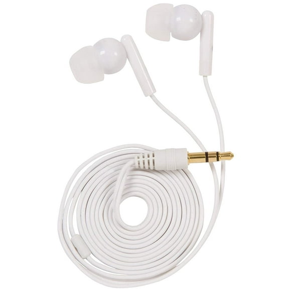 EARBUD W/MICROPHONE WHT (Pack of 1)