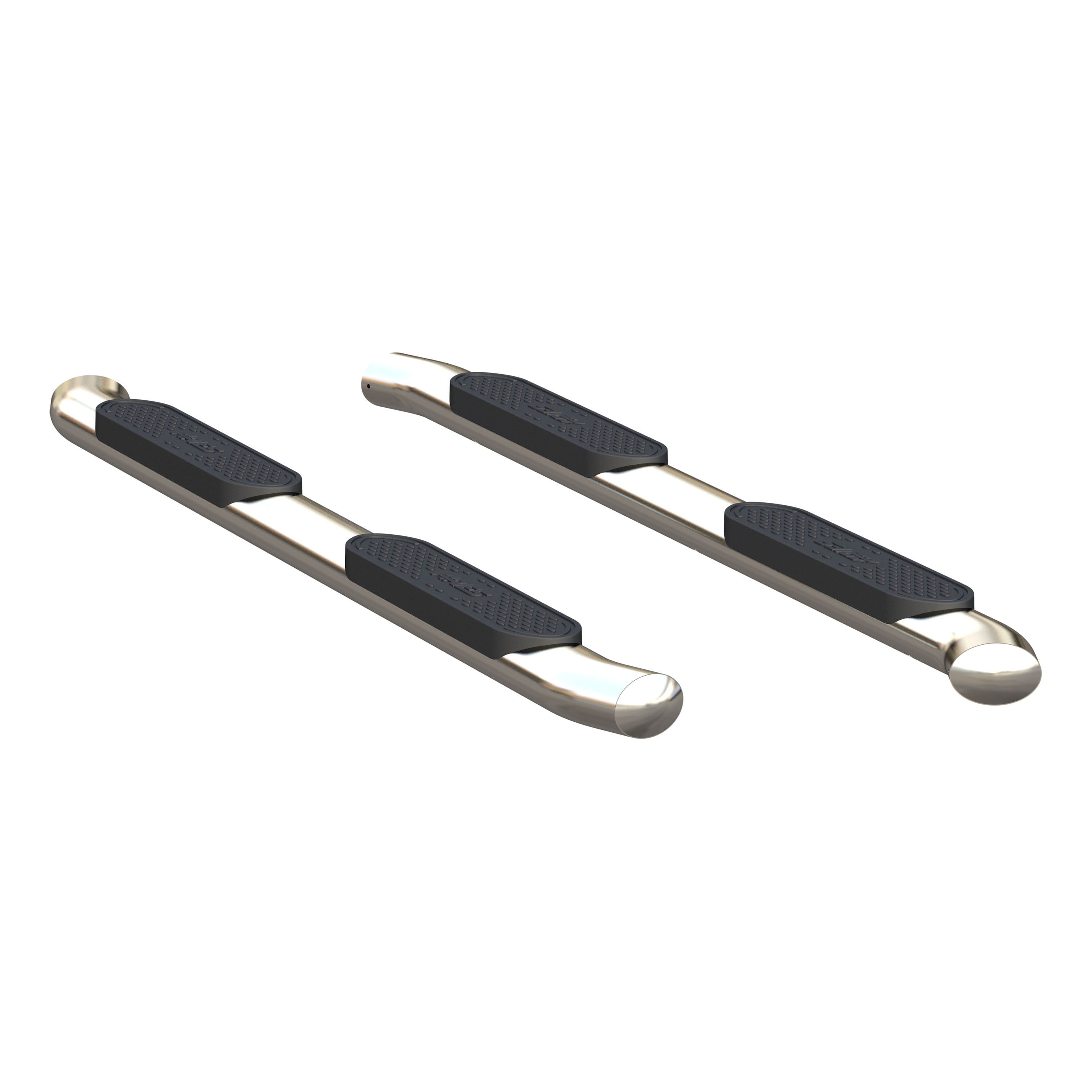 ARIES Nerf Bars S225044-2 4-Inch Oval Polished Stainless Steel Side Bars Fits 2019-2023 RAM 1500 Big Horn, Lone Star, Laramie
