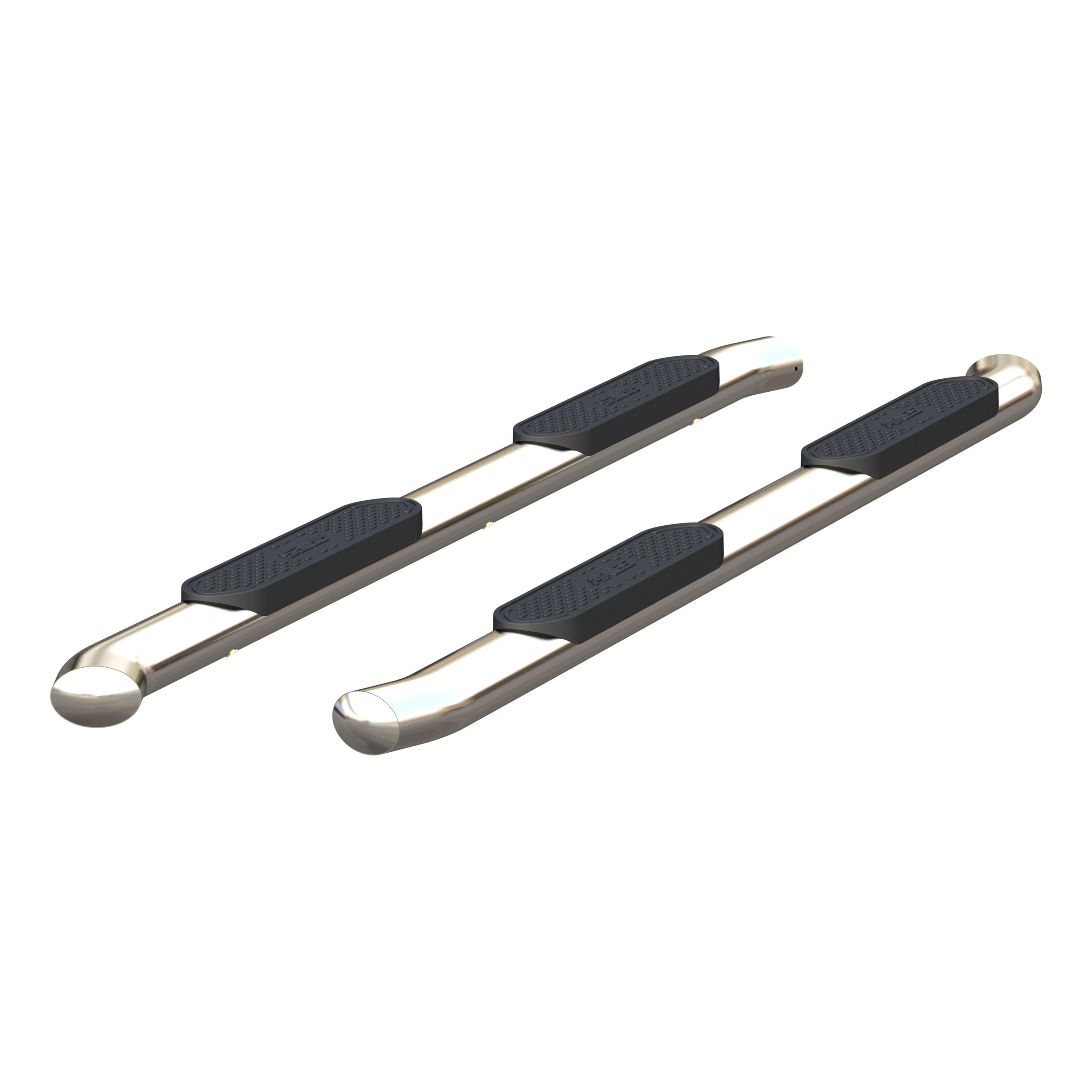 ARIES S225045-2 4-Inch Oval Polished Stainless Steel Nerf Bars