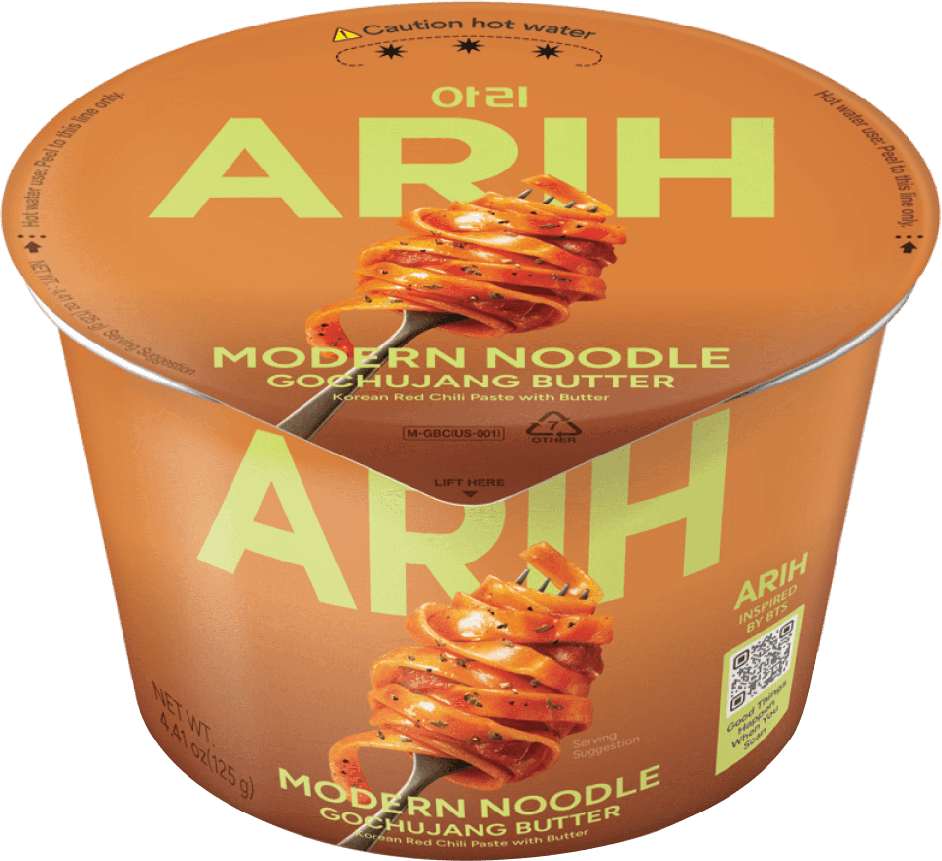 ARIH Modern Noodles, Western-Korean Fusion Soup-Less Noodles, Gochujang Butter, Bowl
