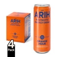 thumbnail image 1 of ARIH Postbiotic Energy Drink, Zero Sugar, 100mg Natural Caffeine, Orange Hour, 12 fl oz, 4 Pack, 1 of 5