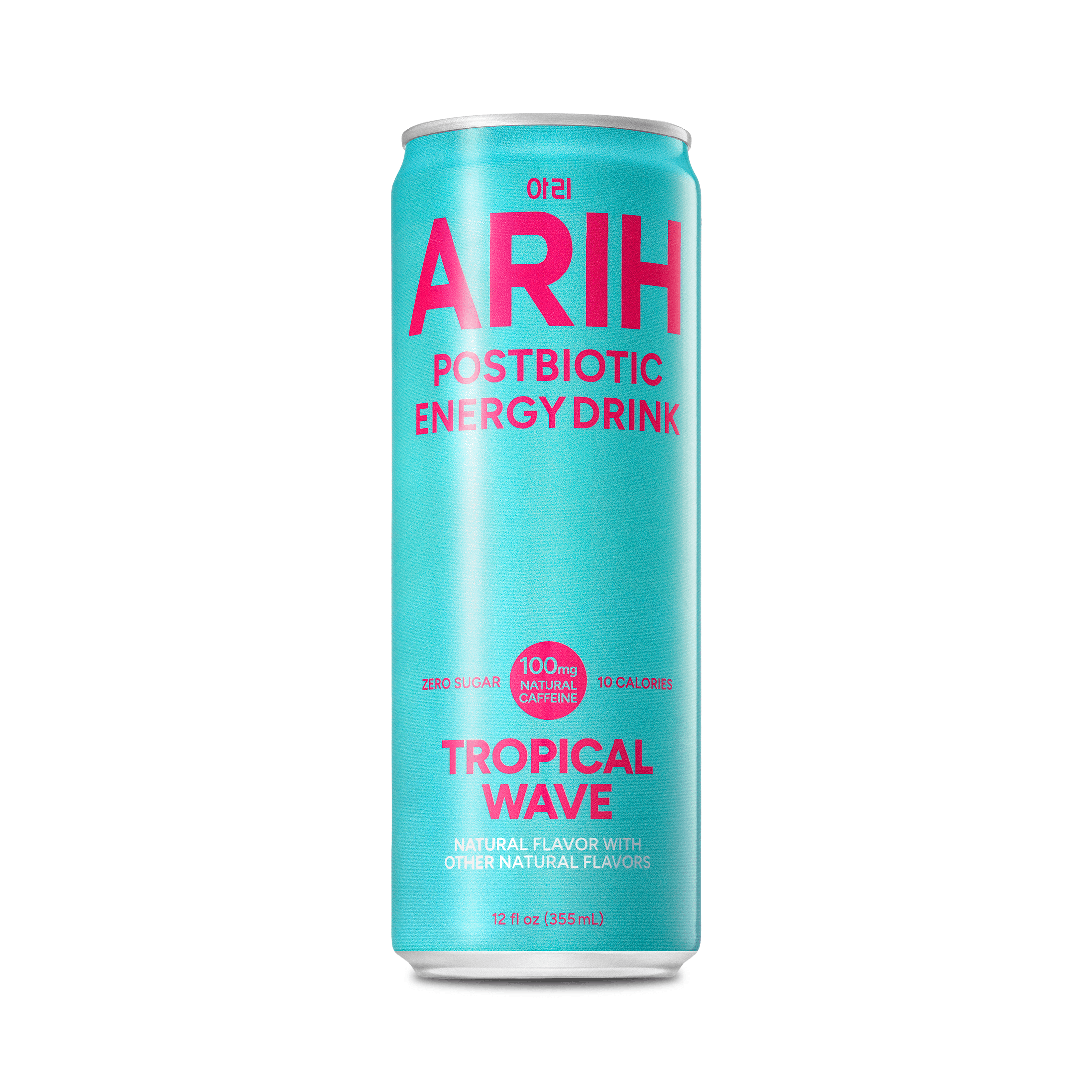 Ari Sugara ARIH Postbiotic Energy Drink, Zero Sugar, 100mg Natural Caffeine