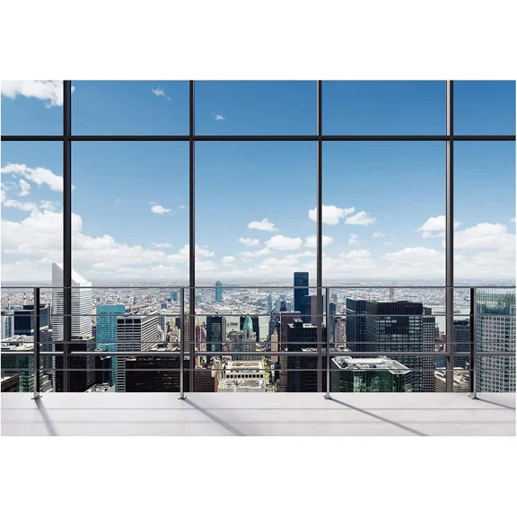 ARISE- 7X5Ft Office Backdrop For Video Conference Backdrop With Window Background Scree