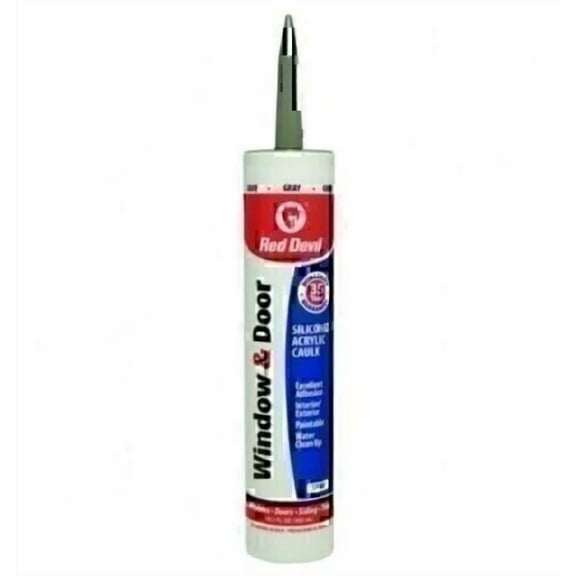ARISE- Red Devil 084640 Window & Door Siliconized Acrylic Caulk, 10.1 Oz, Pack Of 1, Br