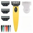 thumbnail image 1 of ARISSON Men's Razors Set – Includes 1 Ergonomic Design Razor Handle, 4 Blade Refills, Travel Blade Cover (Yellow), 1 of 1