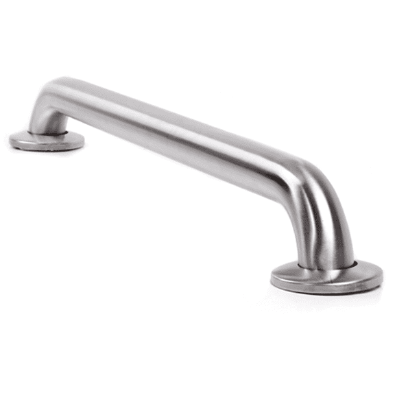 ARISTA 12 in. x 1-1/4 in. Concealed Screw Brushed Stainless Steel Grab Bar