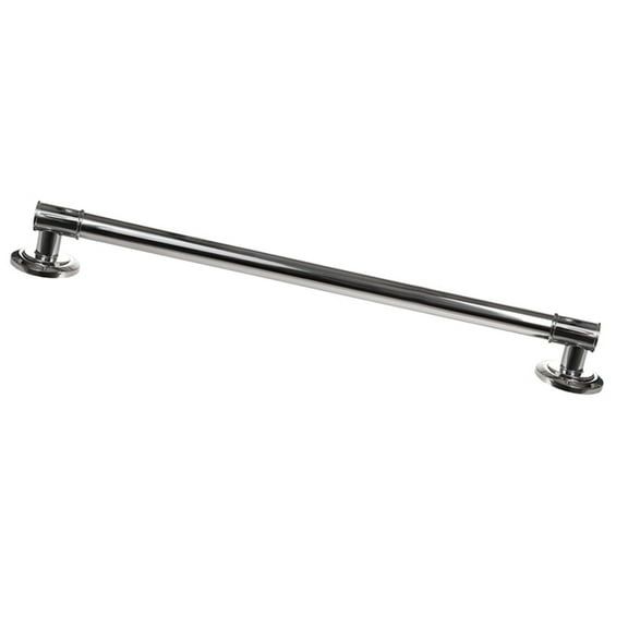 ARISTA 24 in x 1-1/4 in. 2410CH Decorative Concealed Screw Grab Bar in Chrome