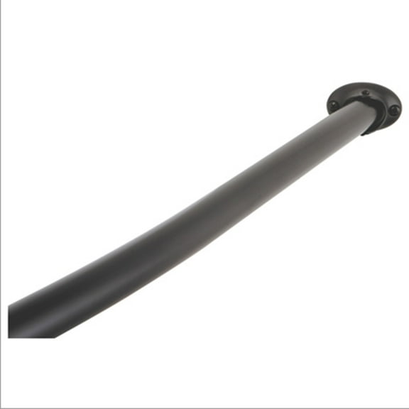 ARISTA 60-72" Curved Adjustable Wall Mounted Shower Curtain Rod in Oil Rubbed Bronze