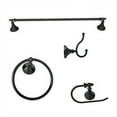 thumbnail image 1 of ARISTA Annchester 4-Piece Bath Hardware set in Flat Matte Black, 1 of 1
