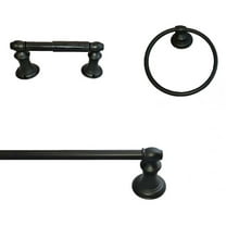 ARISTA Highlander Collection 3-Piece Bathroom Accessory Set in Matte Black