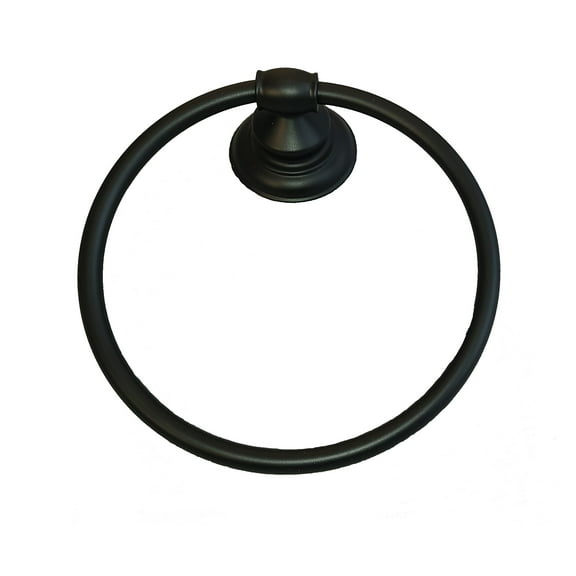 ARISTA Highlander Collection Towel Ring in Matte Black