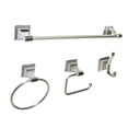 thumbnail image 1 of ARISTA Leonard Collection 4-Piece Bathroom Accessory Set in Chrome, 1 of 5