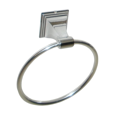 ARISTA Leonard Collection Wall Mounted Towel Ring in Chrome