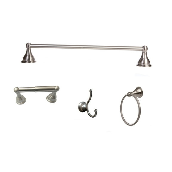 ARISTA Summit Collection 4-Piece Bathroom Accessory Set Satin Nickel