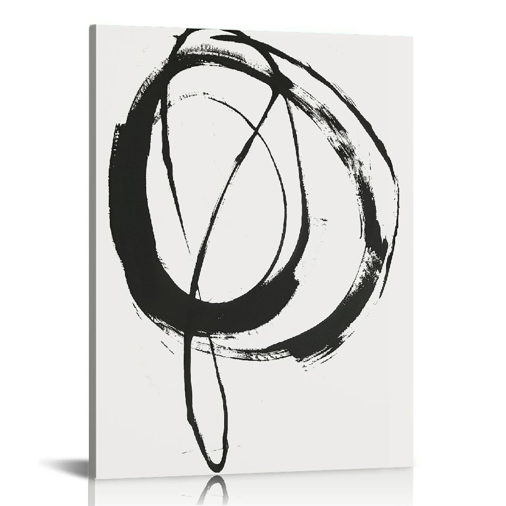 ARISTURING Abstract Black Line Wall Art Minimalist Line Art Prints ...