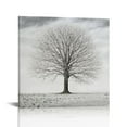 thumbnail image 1 of ARISTURING  Abstract Black and White Tree Picture Decor Canvas Wall Art Life Painting with Gold Landscape for Home Bedroom Decoration  12x12 in, 1 of 5