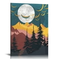 thumbnail image 1 of ARISTURING Abstract Mountain Forest Framed Canvas Home Artwork Decoration Nordic Style Wall Art for Living Room, Bedroom (16x20 inch), 1 of 4