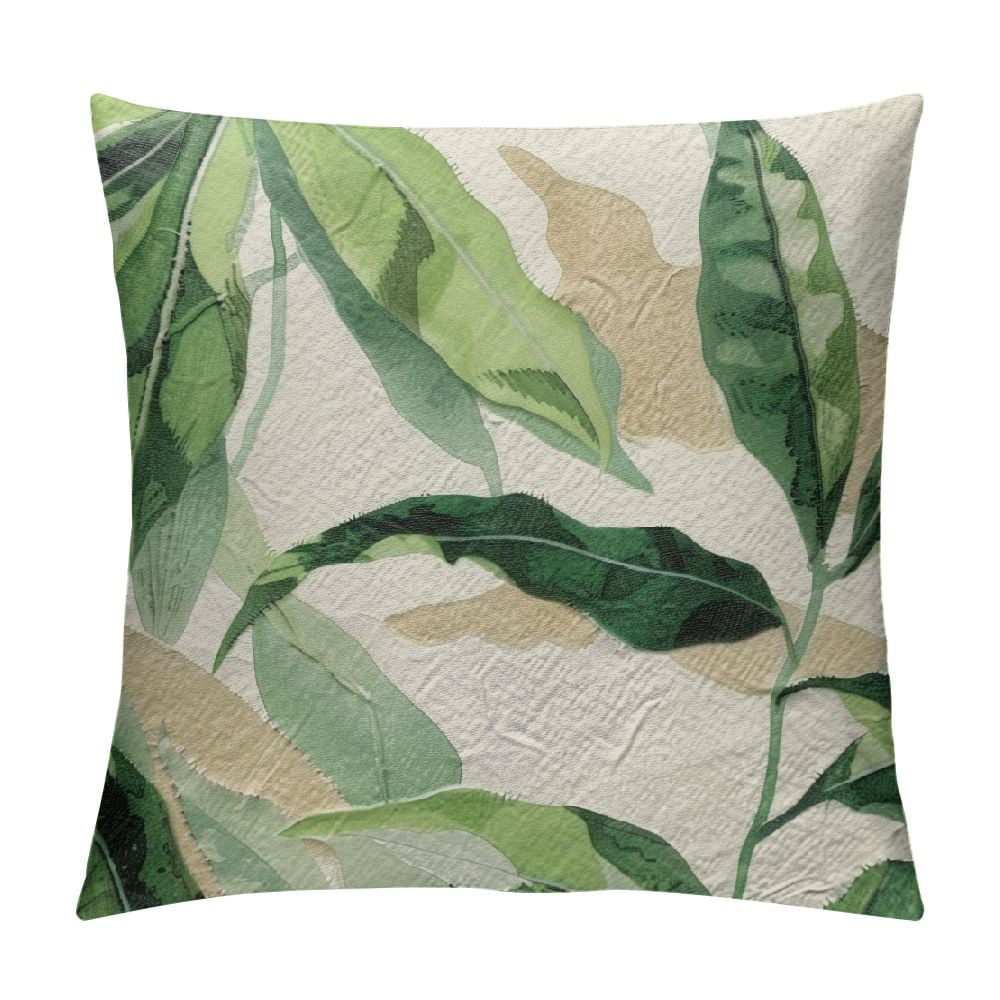 ARISTURING Abstract Tropical Leaf Pillow Covers Modern Boho Palm Leaves Throw Summer Bohemia