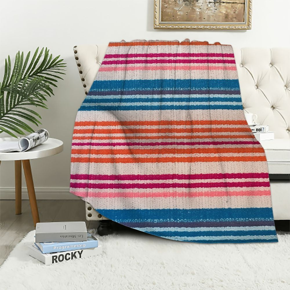 ARISTURING Authentic Handwoven Mexican Blanket Yoga Blanket Perfect Outdoor Picnic Blanket Camping Blanket Equestrian Saddle Blanket Serape Blanket Walmart