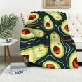 thumbnail image 1 of ARISTURING Avocado Pattern Flannel Blanket Super Soft Blanket for All Seasons 60x80in, 1 of 6