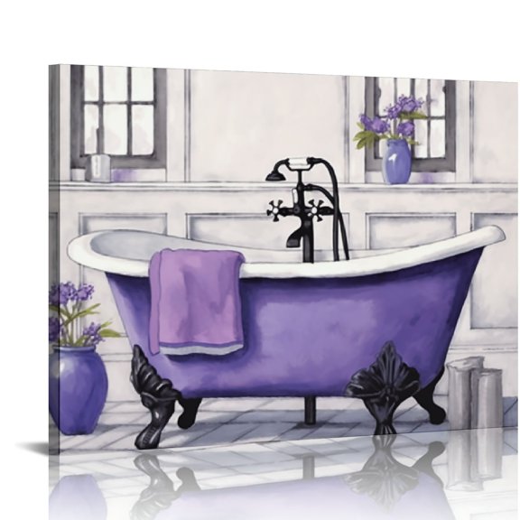 ARISTURING Bathroom Wall Art Bath Tub Painting Picture Bathroom Wall Decor
