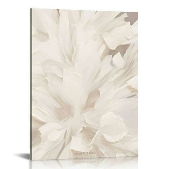 ARISTURING Beige Abstract Canvas Wall Art Boho Beige Neutral Prints White Beige Abstract Art Beige Watercolor Beige and White Pictures Minimalist Boho Poster Beige Neutral Wall Art for Room