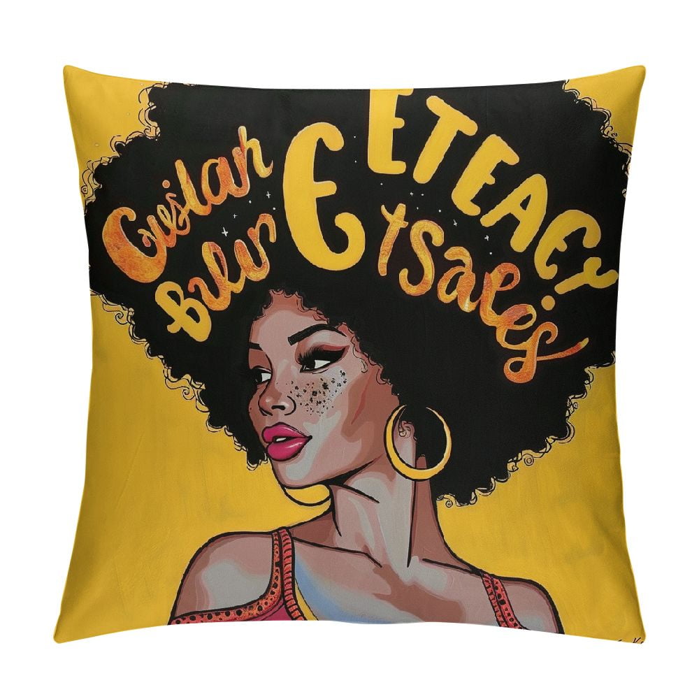 ARISTURING Black Girl Graphic Cover Melanin Afro Women Magic Throw