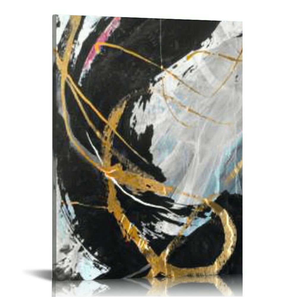 ARISTURING Black and White Abstract Canvas Wall Art Decor Black & White ...