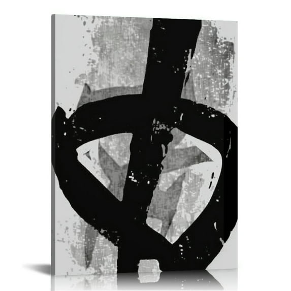 ARISTURING Black and White Abstract Line Art Canvas Print Painting Modern Watercolor Pictures Abstract Black Line Wall Art Modern Minimalist Artwork Black and White Abstract Poster Line Art