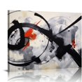 thumbnail image 1 of ARISTURING Black White Abstract Wall Art Canvas Geometric Lines Print Picture Large 20x40 Inch Contemporary Artwork Pinting for Bedroom, Dining Room, 1 of 4