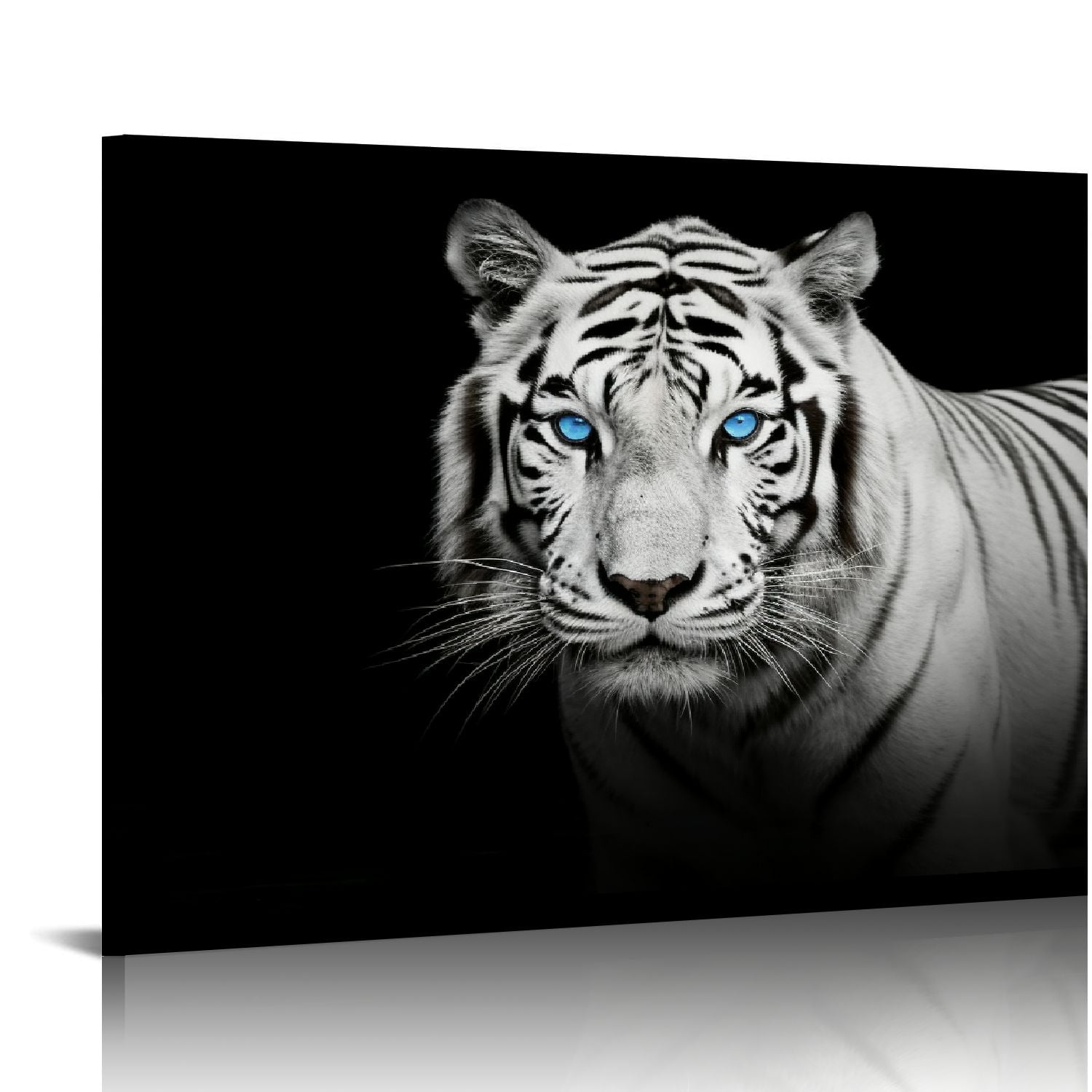 ARISTURING Black & White Tiger Canvas Wall Art Wild Animal Print