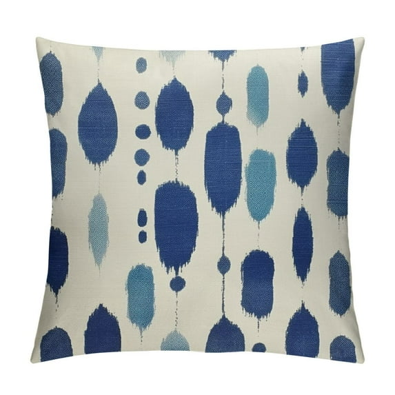 ARISTURING Blue and White Dot Pillow Covers Blue Modern Abstract Stripe Pillows Boho Throw Pillow Covers Farmhouse Pillowcases Cushion Cover for Couch Bed Sofa Chair
